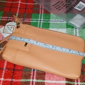 Pastel Orange Spring Clutch Mundi 9.5" X 6"